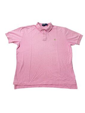 Polo Ralph Lauren Men’s Pink Short Sleeve Cotton Polo Shirt Size Medium